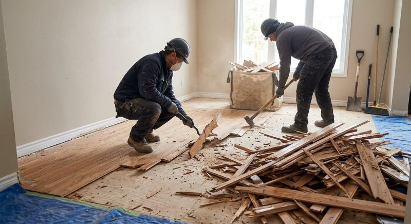 Hardwood Floor Demolition in Frederick, MD