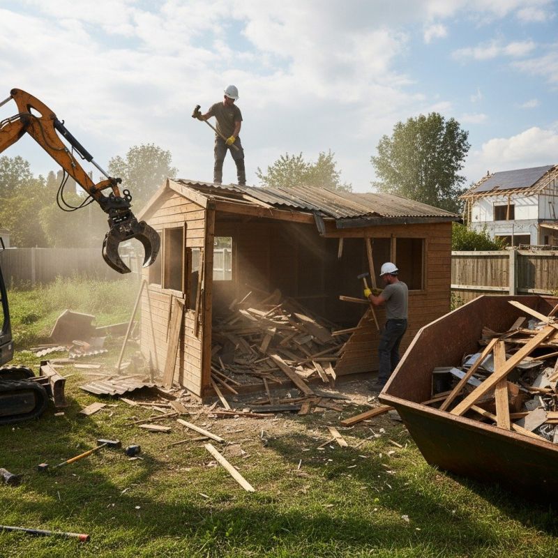 Local Shed Removal pros at work